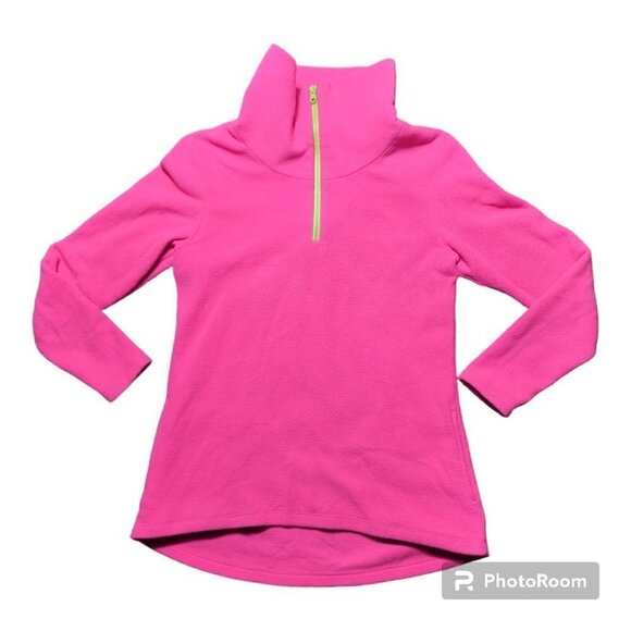 Dudley Stephen’s TERRY FLEECE Cobble Hill Turtleneck in Neon Pink Size Small S - Picture 2 of 10